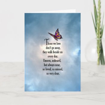 Butterfly "so Loved" Poem Card by AlwaysInMyHeart at Zazzle