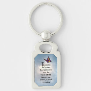 Butterfly "So Loved" Poem Keychain