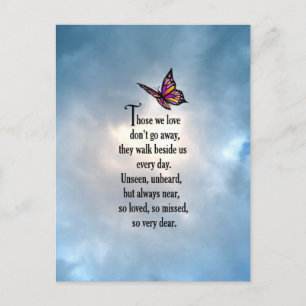 Butterfly "So Loved" Poem Postcard
