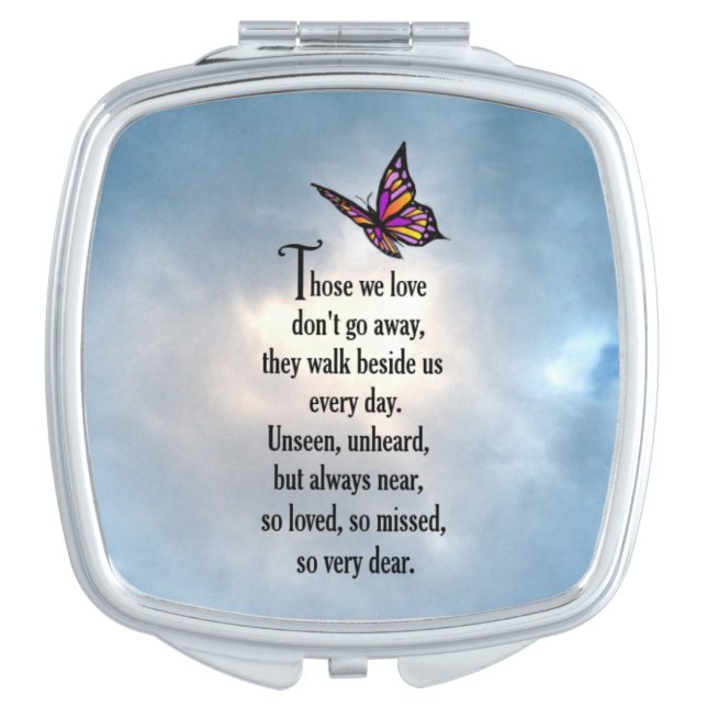 Butterfly "So Loved" Poem Vanity Mirror (Front)