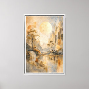 Butterfly Soul Contemporary Butterfly Portrait Canvas Print
