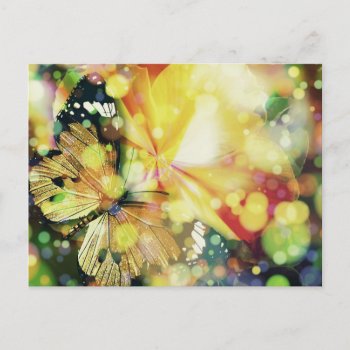 Butterfly Sparkles Postcard by theunusual at Zazzle