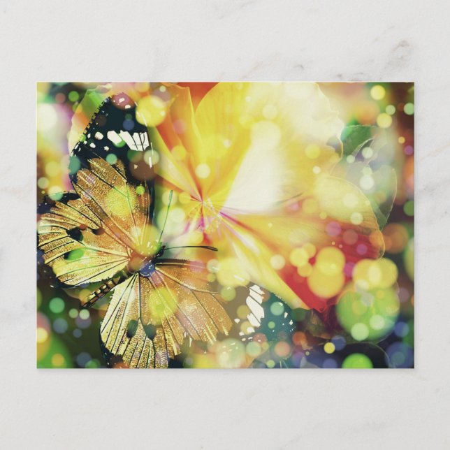 Butterfly Sparkles Postcard (Front)