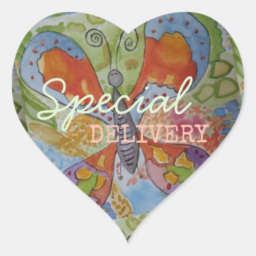 Butterfly Special Delivery Stickers