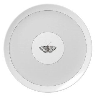Butterfly "Speyeria Mormonia" Melamine Plate
