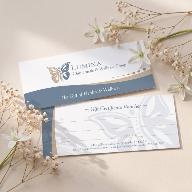 Butterfly Spine Chiropractic Wellness Certificate (Butterfly Spine Chiropractic Wellness Certificate
)