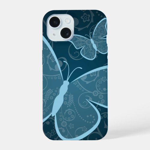 Butterfly Spiral Effect  iPhone 15 Case