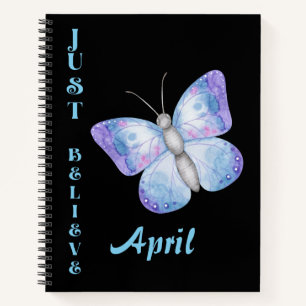 Butterfly Spiral Notebook