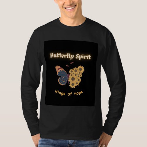 Butterfly Spirit Inspiring Wings of Hope T_Shirt