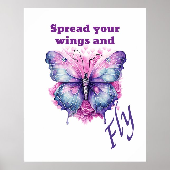 Butterfly - Spread your wings and fly Poster (Front)
