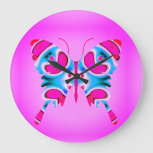 Butterfly, spring messenger. large clock
