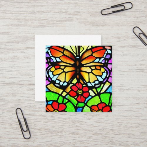Butterfly Square Business Card