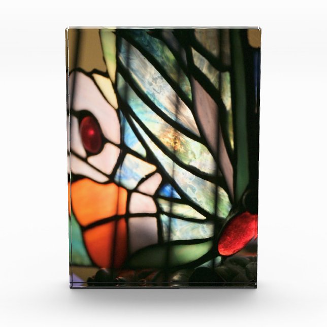 Butterfly Stained Glass Print Photo Block (Front)