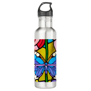 Butterfly Stainless Steel Water Bottle
