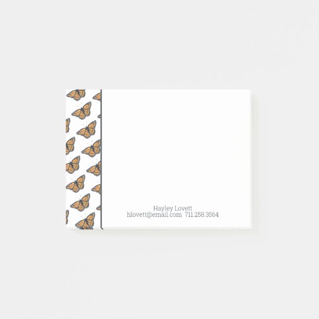 Butterfly Stationery Post-it Notes (Front)