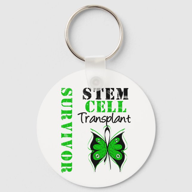 Butterfly - Stem Cell Transplant Survivor Keychain (Front)