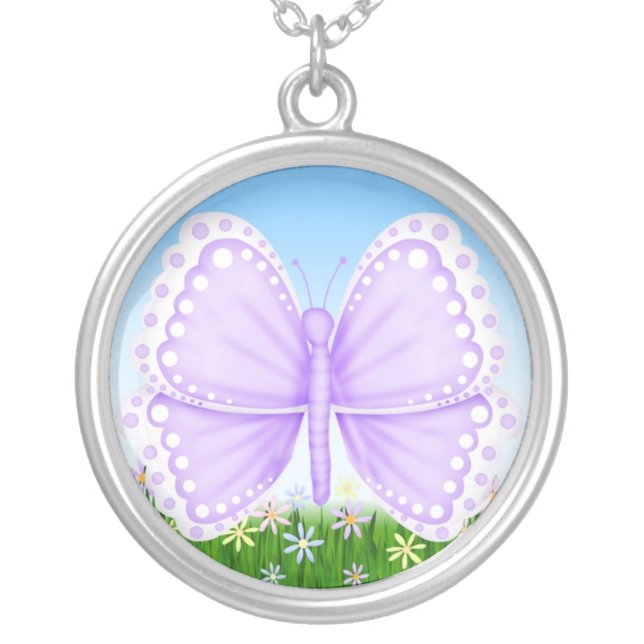 Butterfly Sterling Silver Necklace (Front)