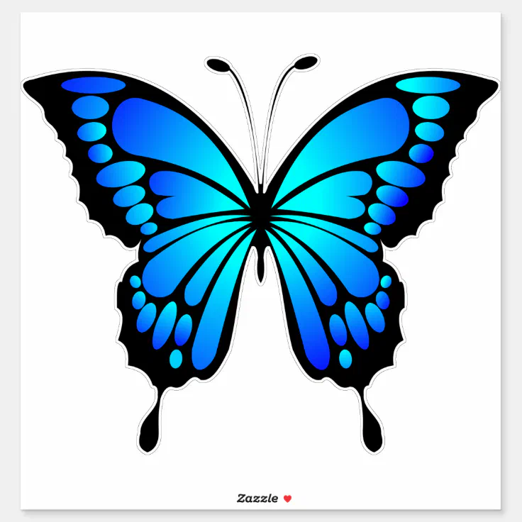 30 Custom Colorful Butterfly Art Personalized Address Labels 