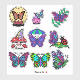 Butterfly Sticker Pack for Kids – Colorful, Whimsi
