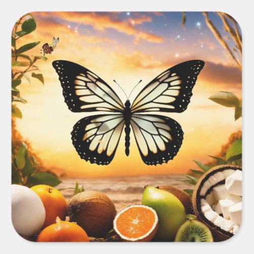 Butterfly stickers design 