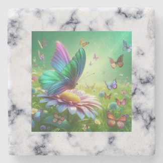 Butterfly  stone coaster