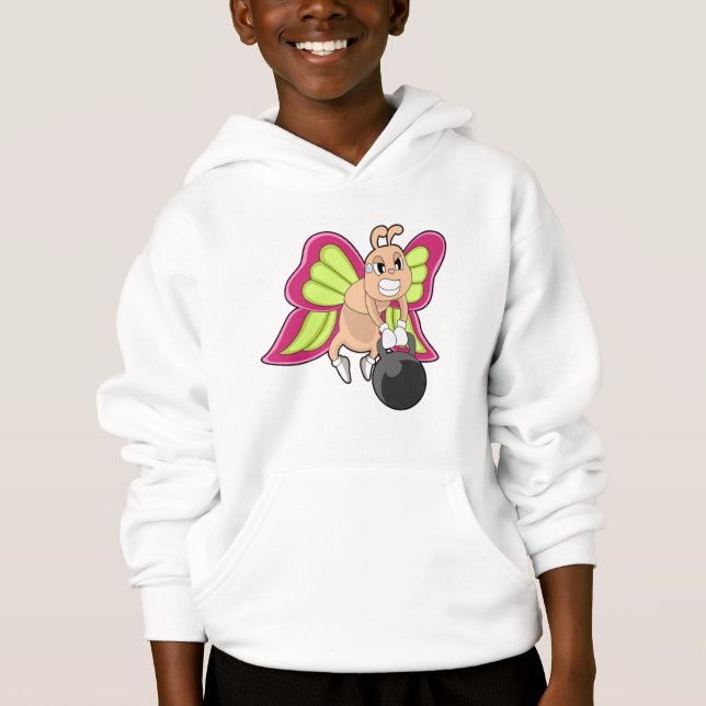 Butterfly Strength training Dumbbell Hoodie (Front)