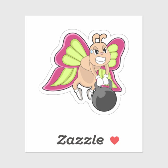 Butterfly Strength training Dumbbell Sticker (Sheet)