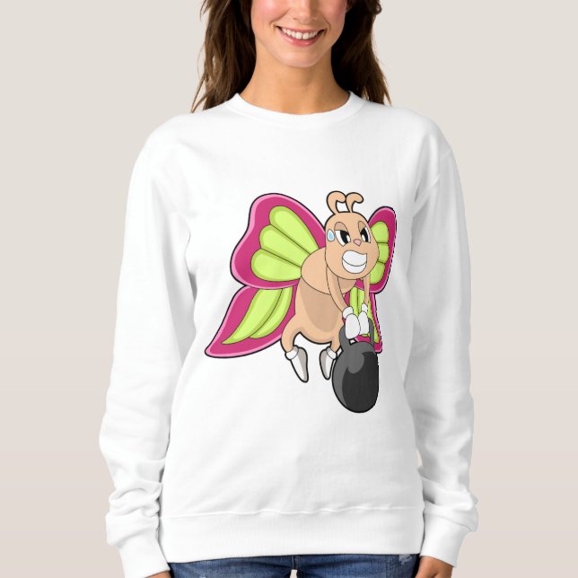 Butterfly Strength training Dumbbell Sweatshirt (Front)