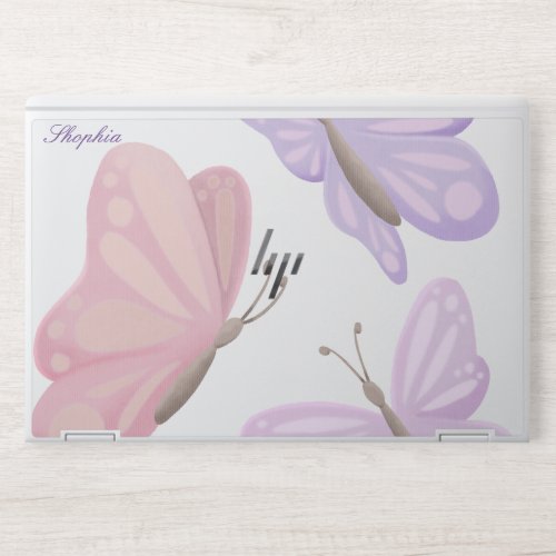 Butterfly Stylish Monogram HP Laptop Skin