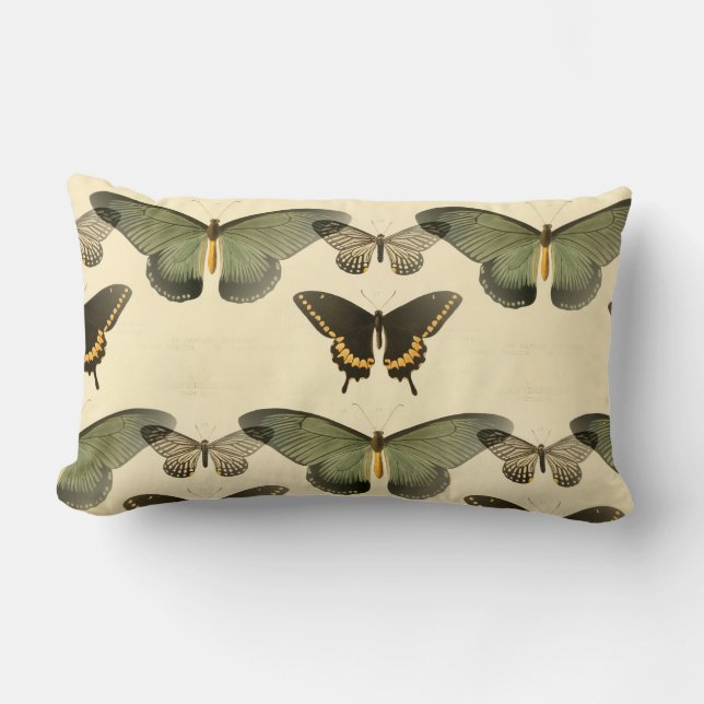 butterfly summer lumbar pillow (Front)