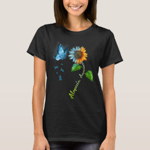 Butterfly Sunflower Alopecia Awareness T-Shirt