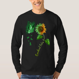Butterfly Sunflower Cerebral Palsy Awareness T-Shirt