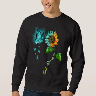 Butterfly Sunflower Food Allergy Awareness Sweatshirt