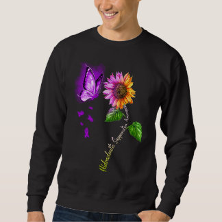 Butterfly Sunflower Hidradenitis Suppurativa Aware Sweatshirt