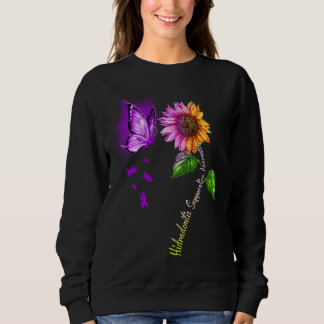 Butterfly Sunflower Hidradenitis Suppurativa Aware Sweatshirt