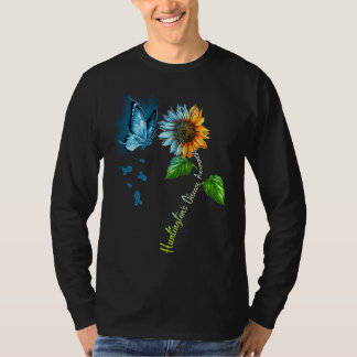Butterfly Sunflower Huntington's Disease Awareness T-Shirt