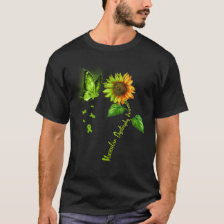 Butterfly Sunflower Muscular Dystrophy Awareness T-Shirt