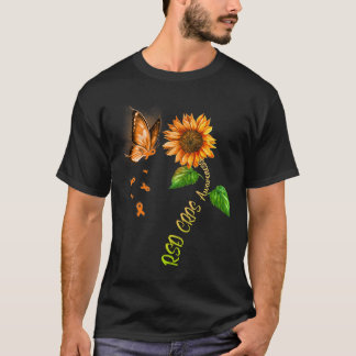 Butterfly Sunflower Rsd Crps Awareness  T-Shirt