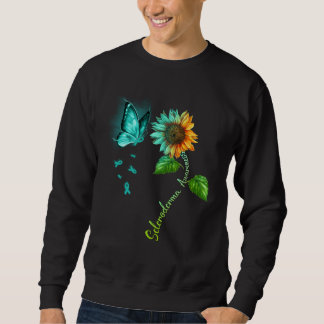 Butterfly Sunflower Scleroderma Awareness Sweatshirt