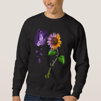 Butterfly Sunflower Sjogren's Syndrome Awareness Sweatshirt