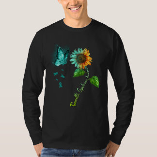 Butterfly Sunflower Tourette Syndrome Awareness T-Shirt
