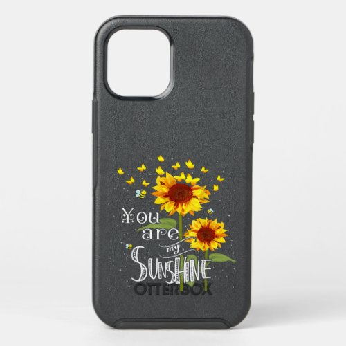 Butterfly Sunflower You Are My Sunshine  OtterBox Symmetry iPhone 12 Pro Case