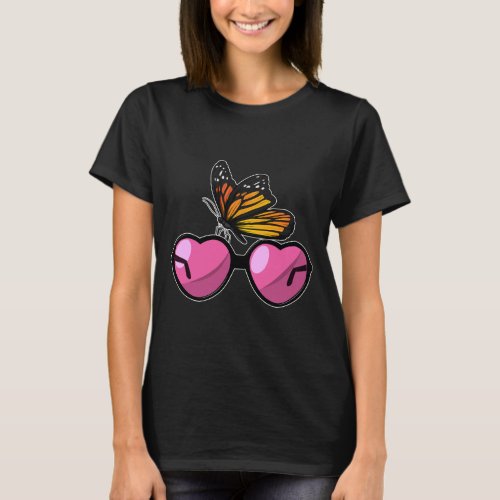 Butterfly Sunglasses T_Shirt