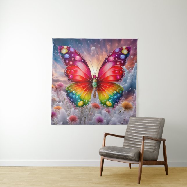 Butterfly Sunshine Tapestry (In Situ)