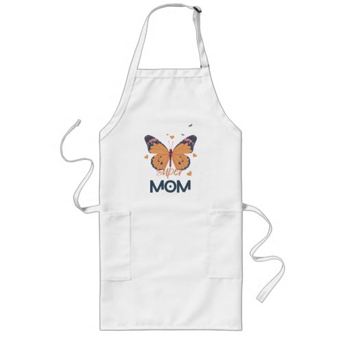 Butterfly Super MOM Long Apron