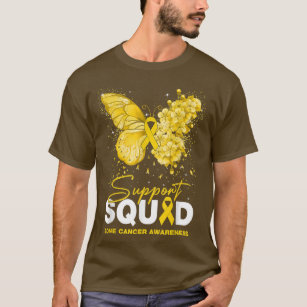Butterfly Support Squad Bone Cancer Awareness  T-Shirt