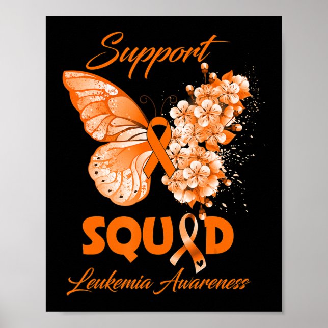 Butterfly Support Squad Leukemia Awareness  Poster (Front)