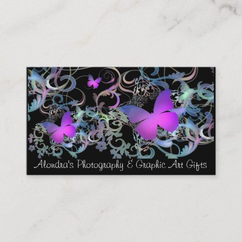 Butterfly Swirl Business Cards