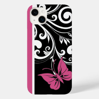 Butterfly Swirls Cranberry Pink Case-Mate iPhone 14 Plus Case