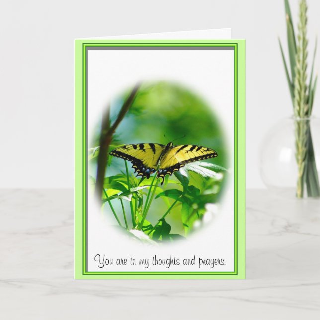 Butterfly Sympathy Card (Front)